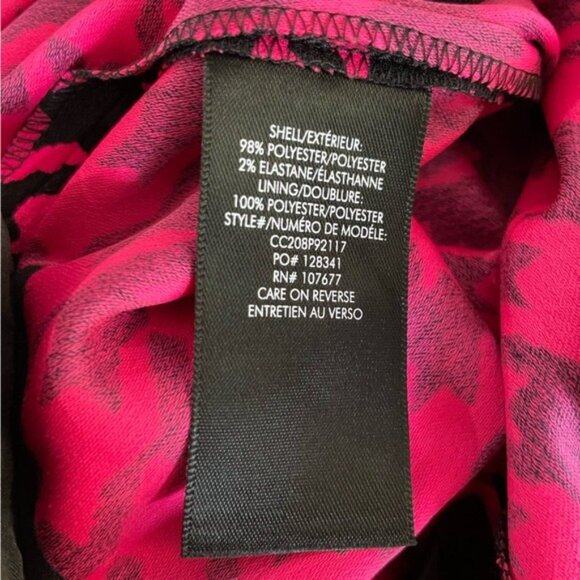 Alice+Olivia Houndstooth Pink Chic Mini Flare Pants Designer Luxury Career - Picture 9 of 12